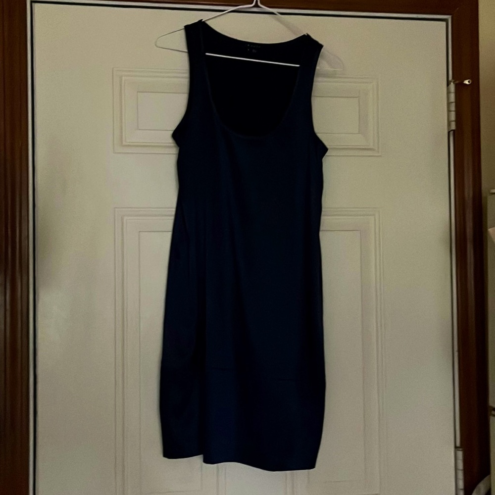 Blue. silk/spandex dress